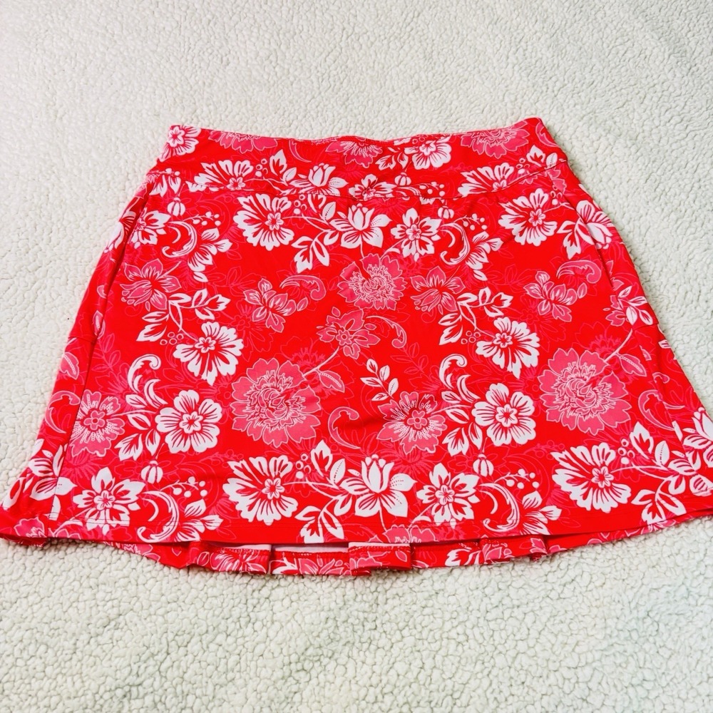 Emeral 18 Golf Skort Med NWOT Pockets Back Pleats Athletic Fitness Floral Comfy